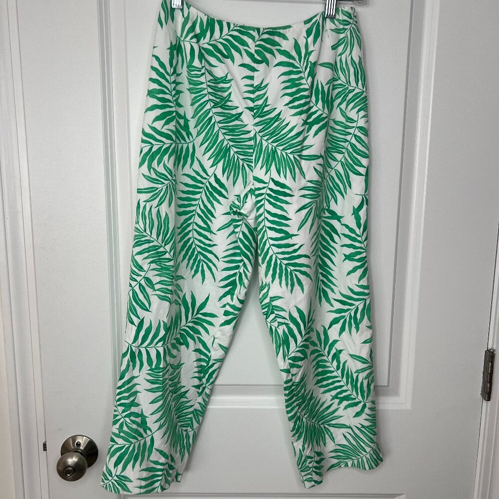 Talbots Tropical Capri Bottoms Women's Size 2 Petite Vacay Cruise Resort Vibes
